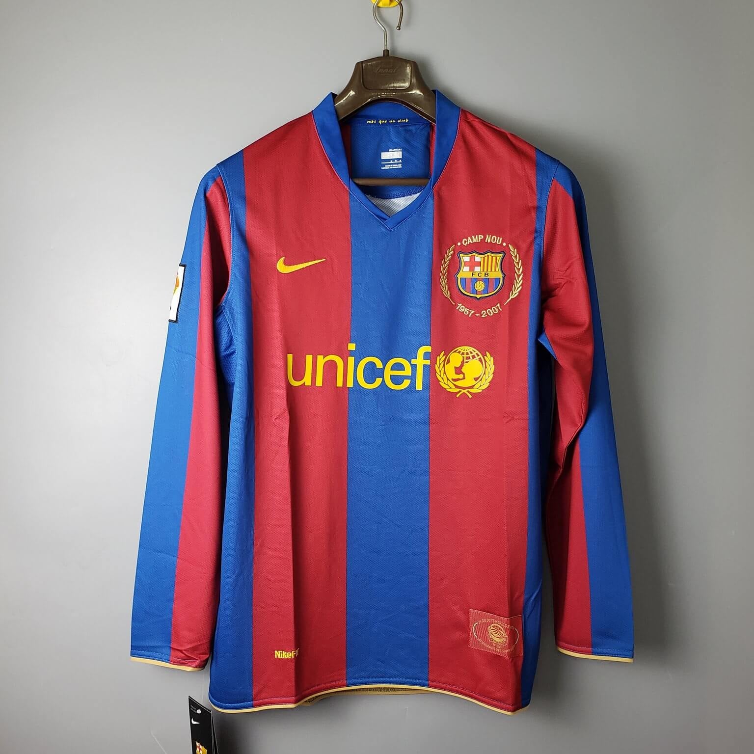 FC Barcelona 2007/2008 Home Kit – Long Sleeves