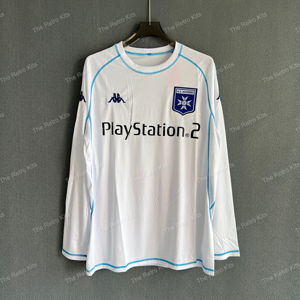 AJ Auxerre 2003/2004 Home Kit – Long Sleeve