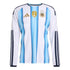Argentina 26 Home Authentic Long Sleeve Jersey