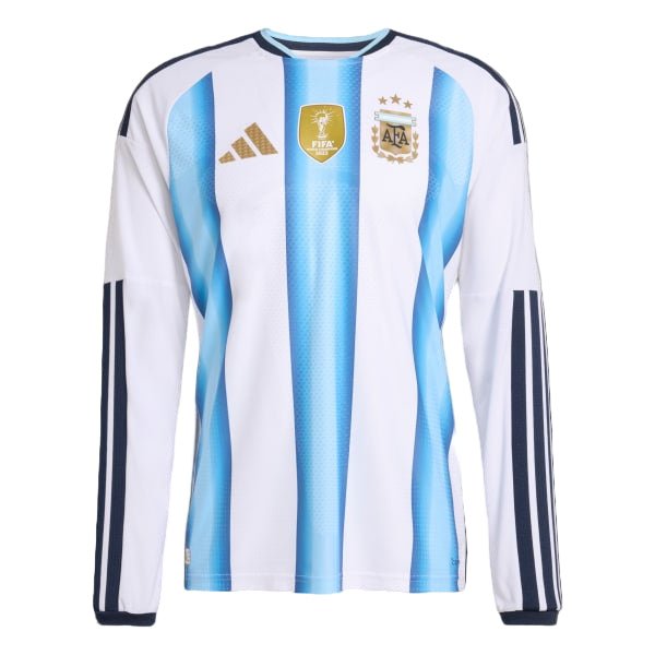 Argentina 26 Home Authentic Long Sleeve Jersey