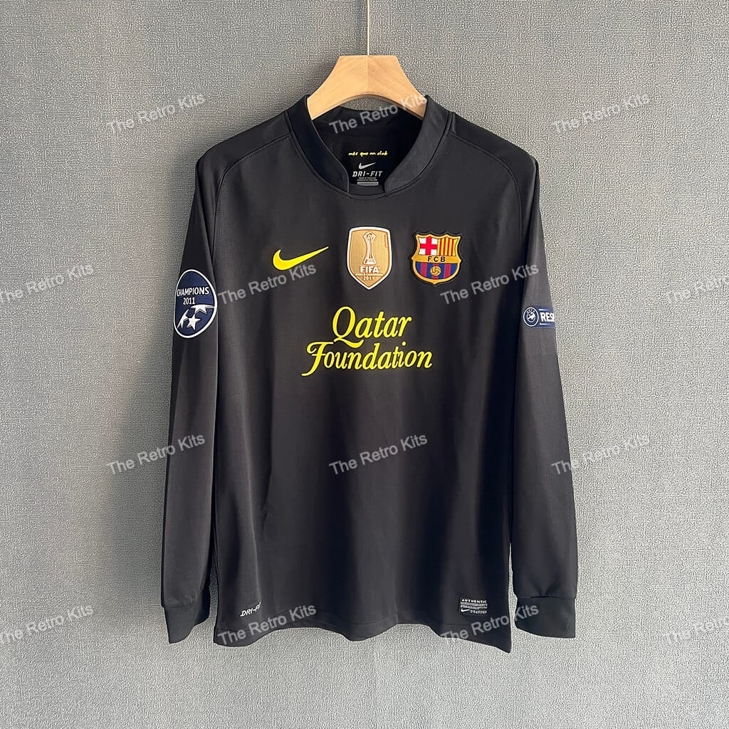 FC Barcelona 2011/2012 Away Kit – Long Sleeves
