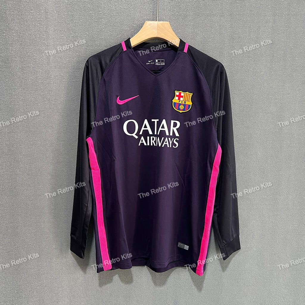 FC Barcelona 2016/2017 Away Kit – Long Sleeves