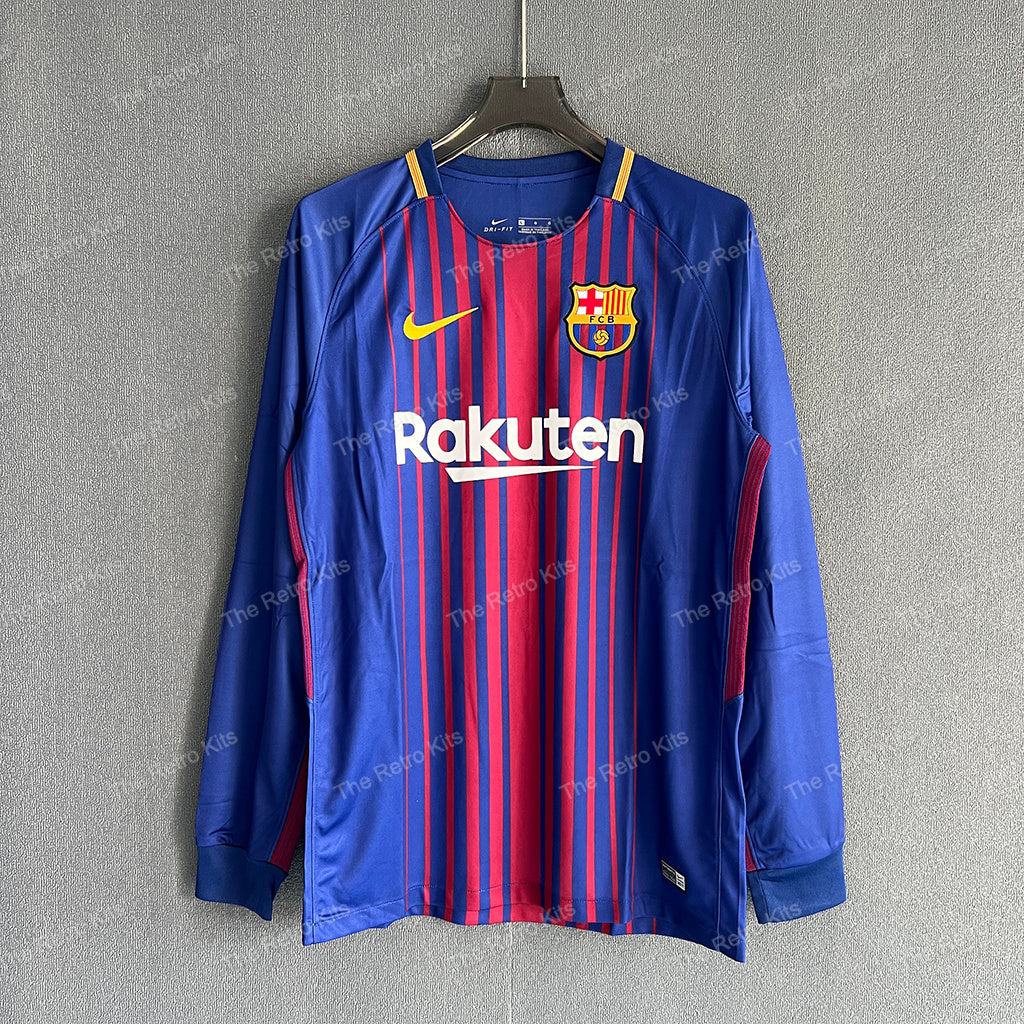 FC Barcelona 2017/2018 Home Kit – Long Sleeve