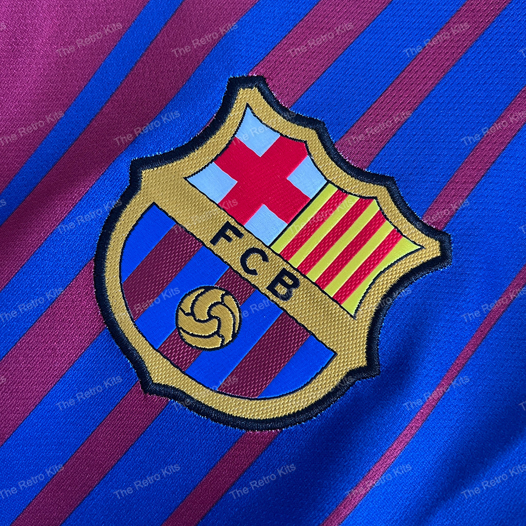 FC Barcelona 2017/2018 Home Kit – Long Sleeve