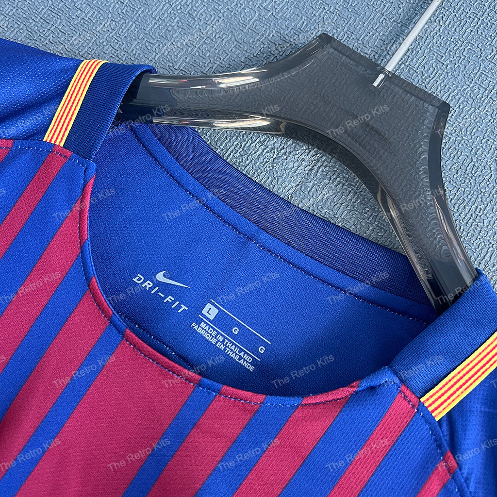 FC Barcelona 2017/2018 Home Kit – Long Sleeve