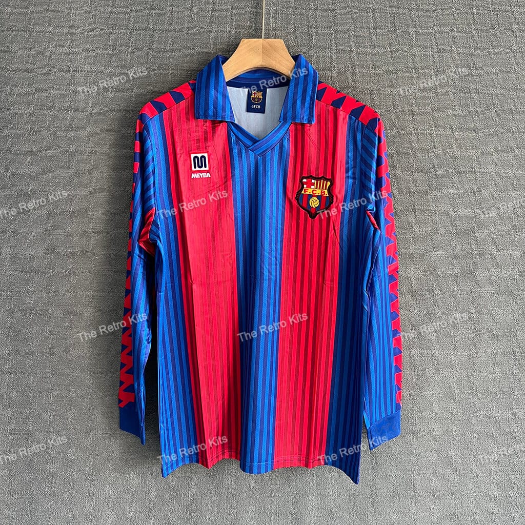 FC Barcelona 1991/1992 Home Kit – Long Sleeves