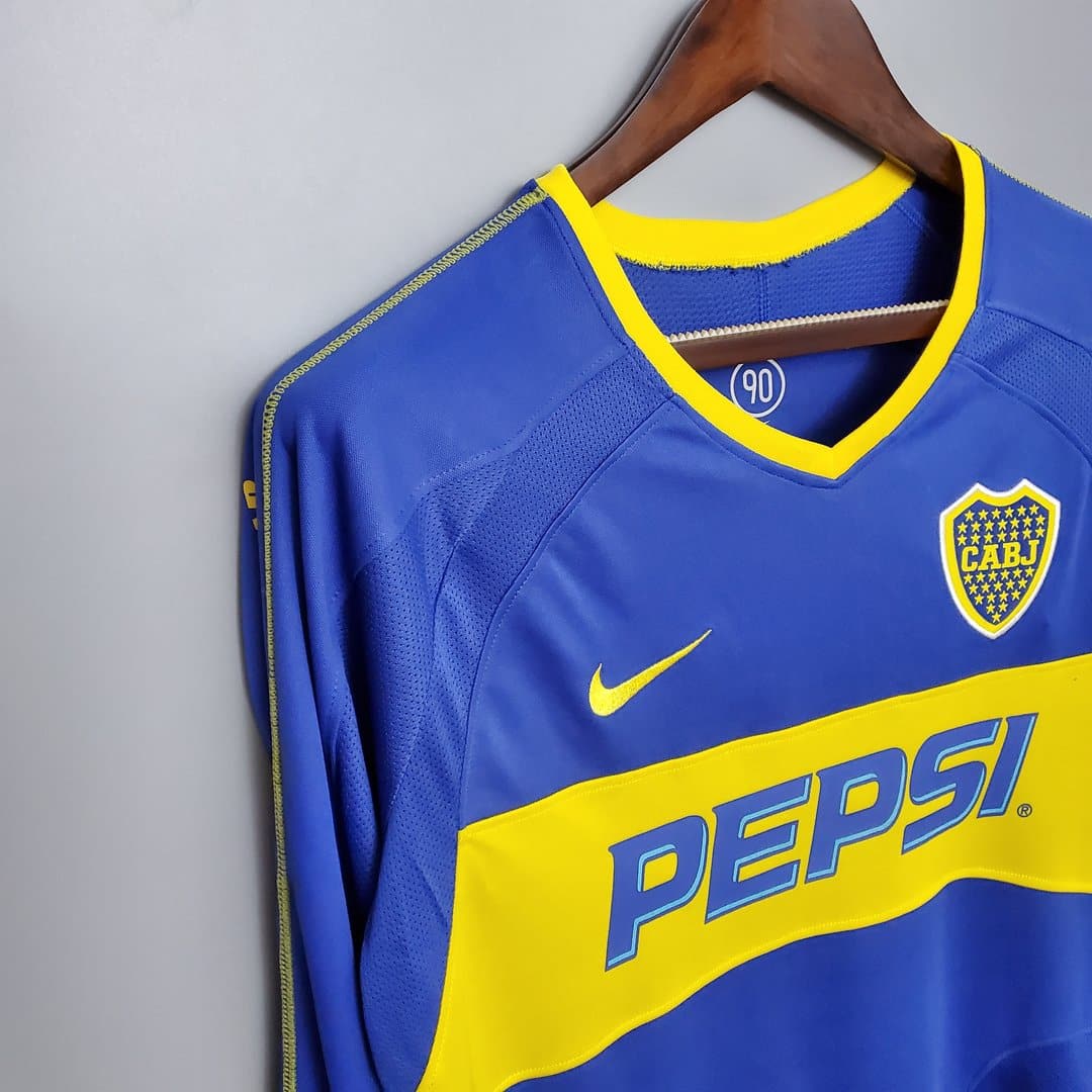 Boca Juniors 2003/2004 Home Kit – Long Sleeves
