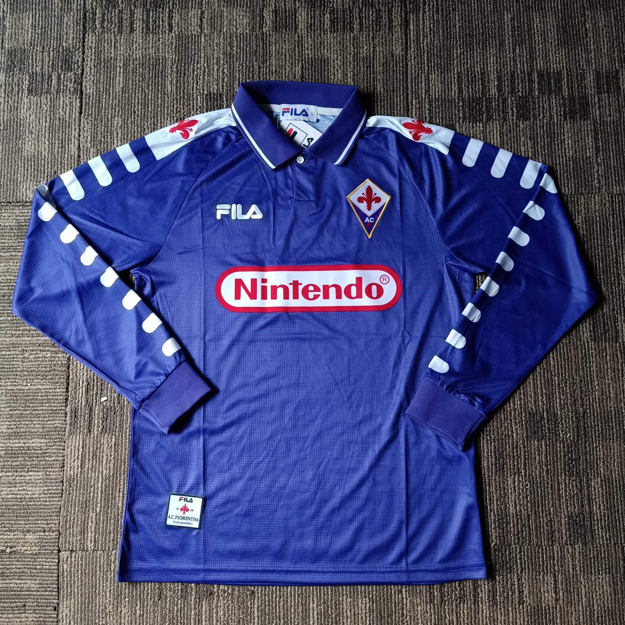 ACF Fiorentina 1998/1999 Home Kit – Long Sleeve