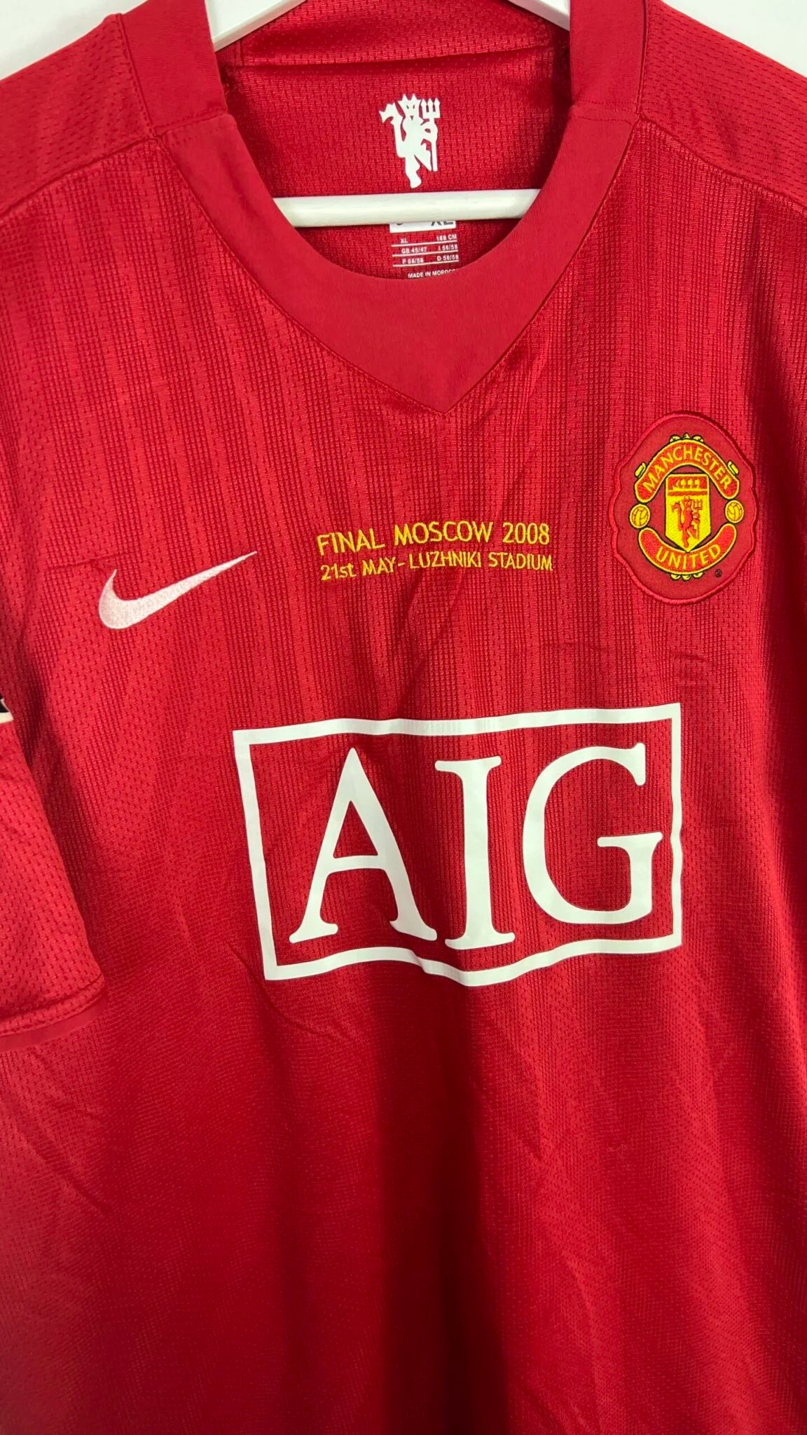 STOCK : MANCHETSER UNITED 2007 HOME (S-XL-RONALDO))