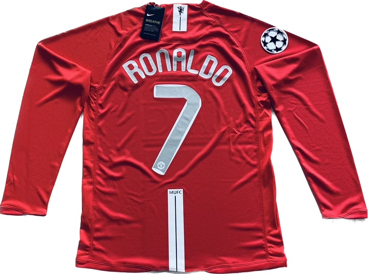 MAnchester United 2007 UCL Final version Long Sleeves