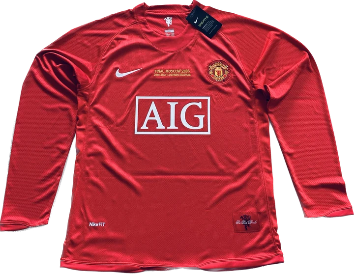 MAnchester United 2007 UCL Final version Long Sleeves