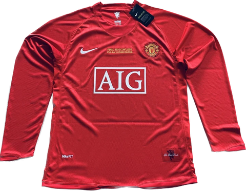 MAnchester United 2007 UCL Final version Long Sleeves
