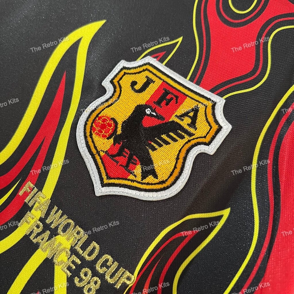 Japan 1998 Goalkeeper Kit – Long Sleeve (Red Flame )