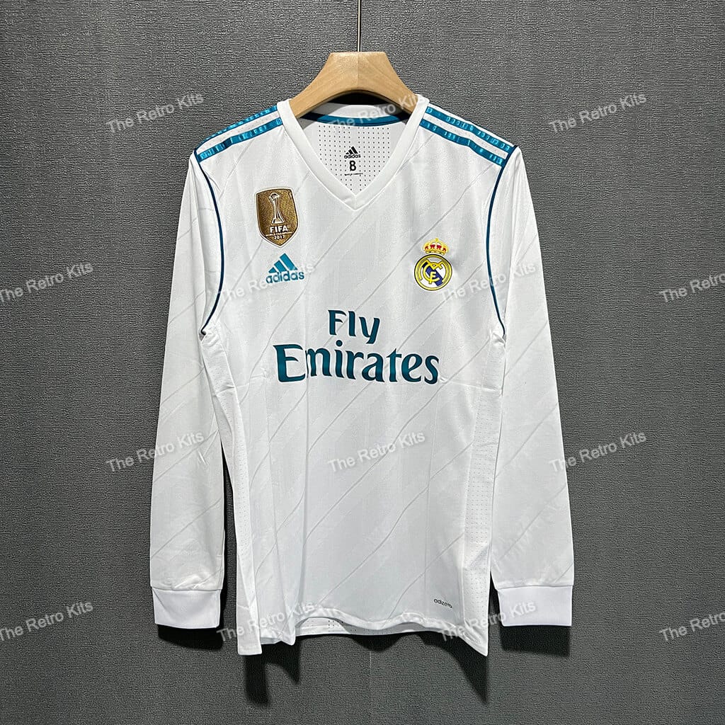Real Madrid 2017/2018 Home kit Long Sleeve – Player version