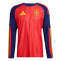 Spain 26 Home Authentic Long Sleeve Jersey