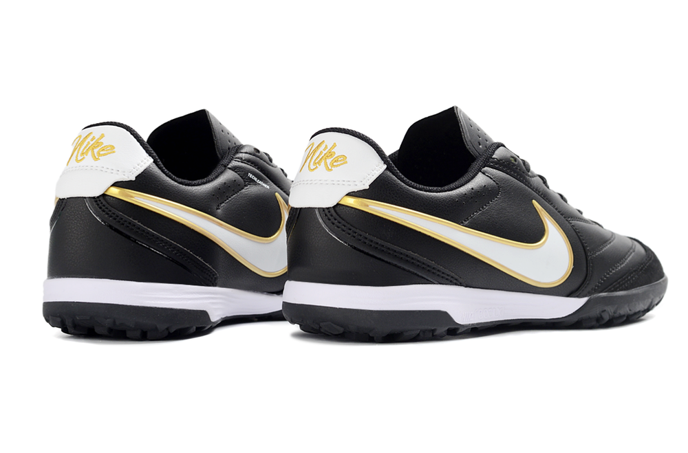 Tiempo Legend Elite TF black and white and gold turf shoe, view 2