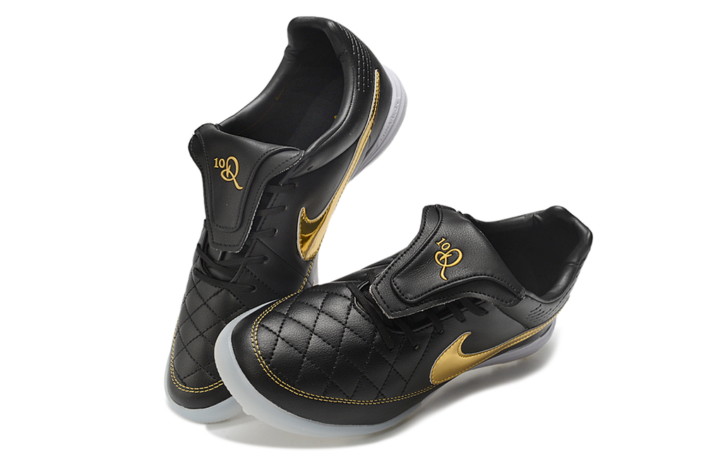 Tiempo Legend SE TF black and gold turf shoe, view 7