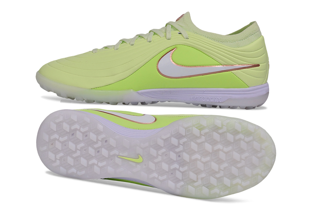 Tiempo Legend Elite TF lime and silver turf shoe, view 7