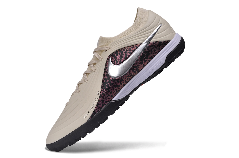 Tiempo Legend Elite TF cream and burgundy turf shoe, view 3