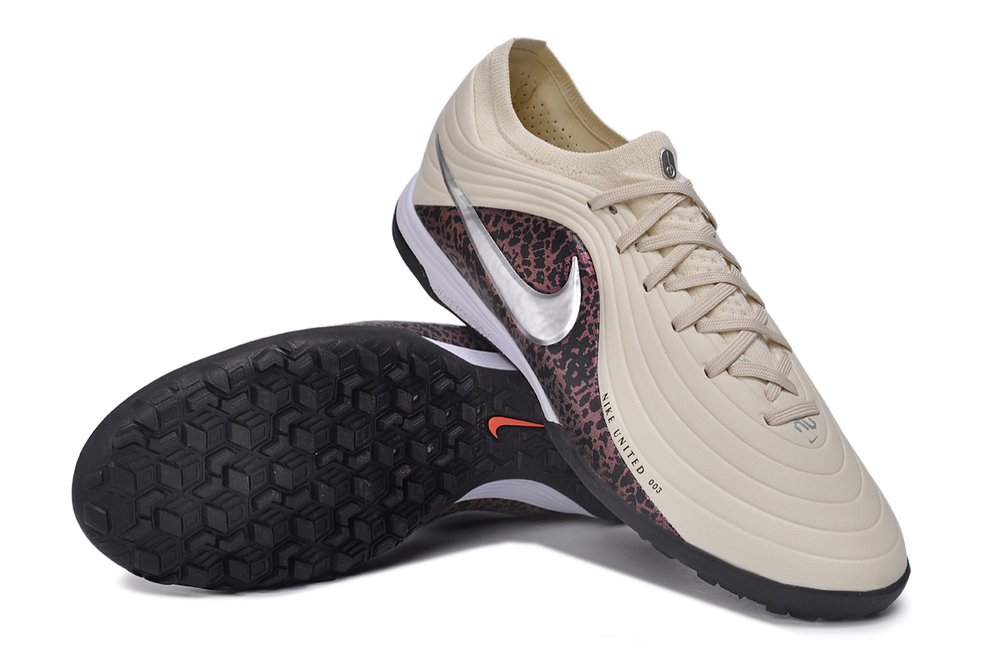 Tiempo Legend Elite TF cream and burgundy turf shoe, view 4