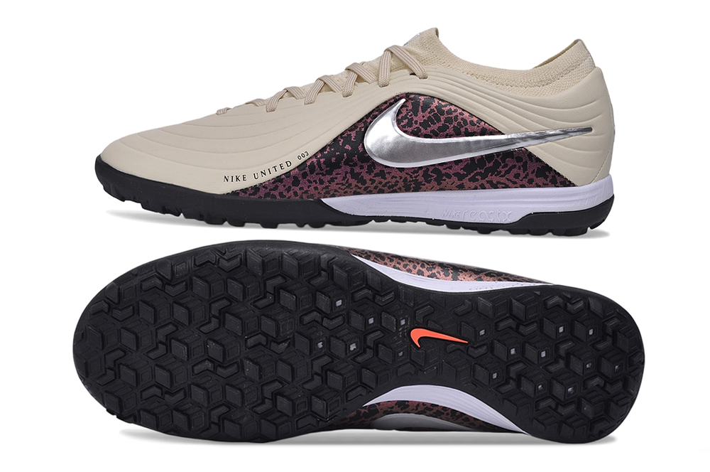 Tiempo Legend Elite TF cream and burgundy turf shoe, view 6