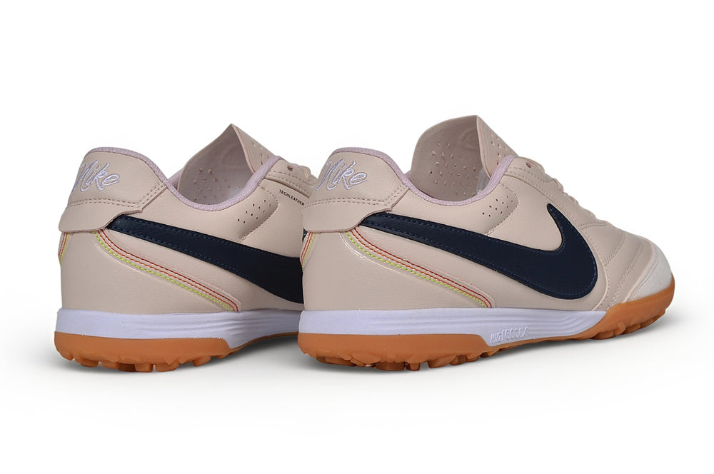 Tiempo Legend Elite TF cream and navy turf shoe, view 5