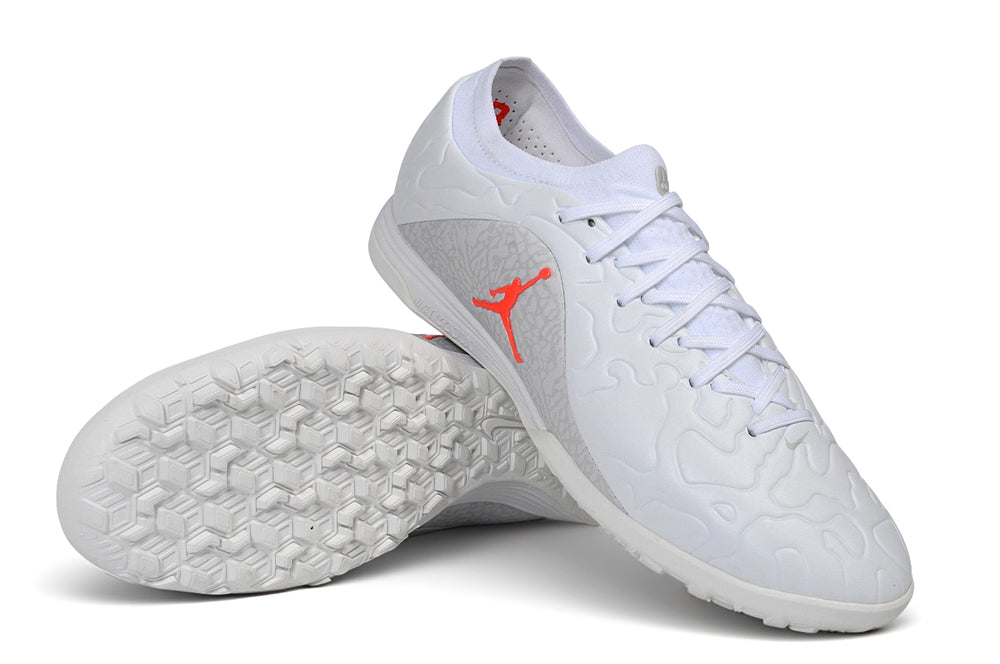 Tiempo Legend Elite TF white and grey turf shoe, view 4