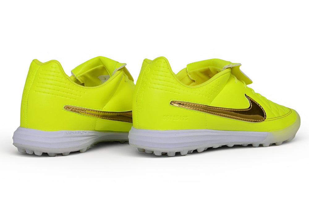 Tiempo Legend SE TF volt and gold turf shoe, view 6