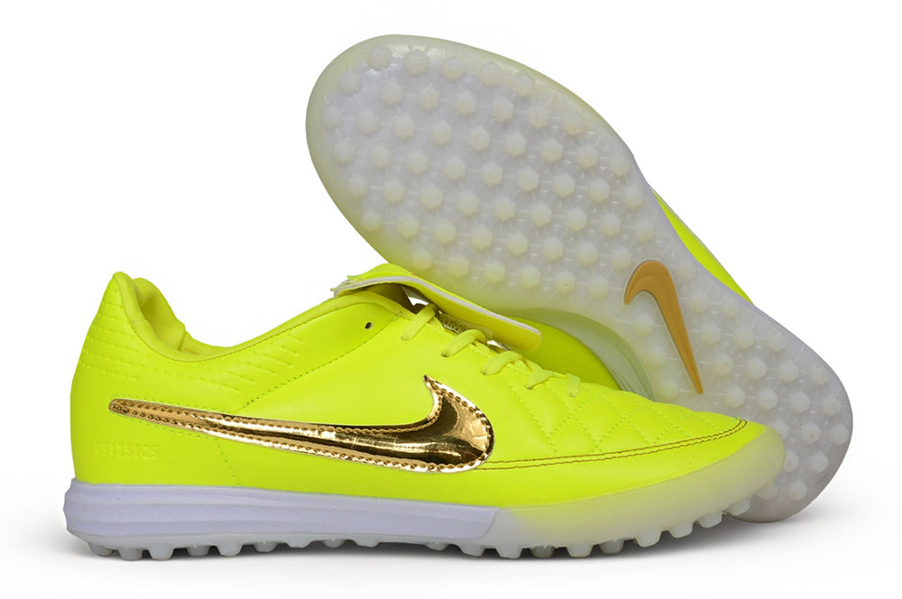 Tiempo Legend SE TF volt and gold turf shoe, view 7