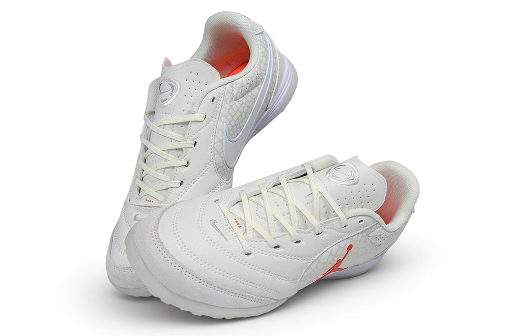 Tiempo Legend Elite TF triple white turf shoe, view 2