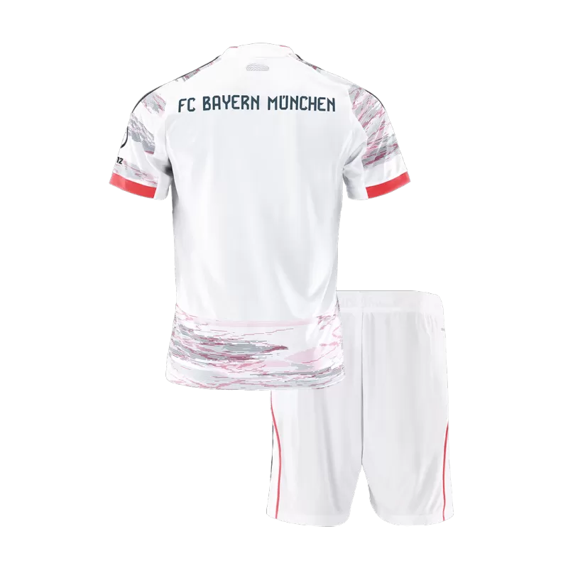 Bayern Munich Away Soccer Jersey Kit 2025/26 Kids(Jersey+Shorts)