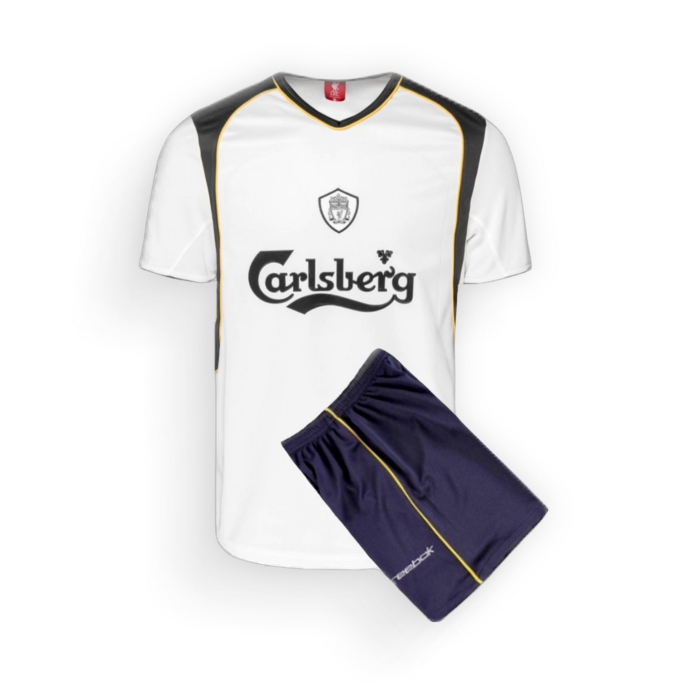 Liverpool FC Retro Away Kids Football Kit 2001-02