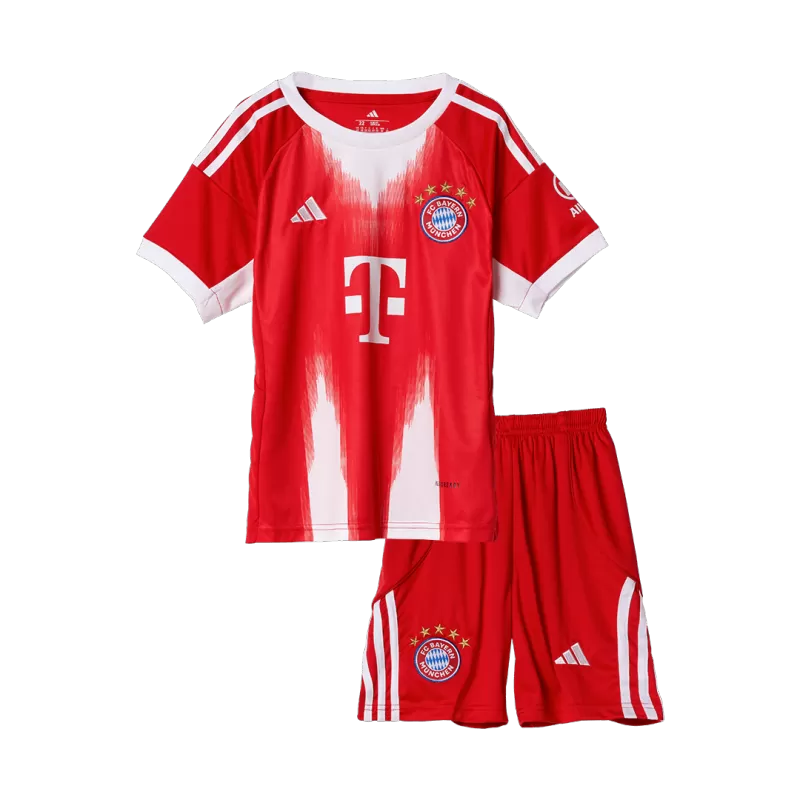 Bayern Munich Home Soccer Jersey Kit 2025/26 Kids(Jersey+Shorts)
