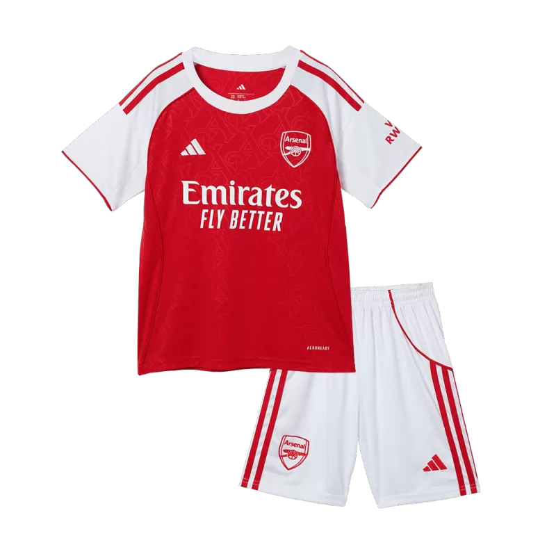 Arsenal Home Soccer Jersey Kit 2025/26 Kids(Jersey+Shorts)
