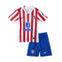 Atletico Madrid Home Soccer Jersey Kit 2025/26 Kids(Jersey+Shorts)