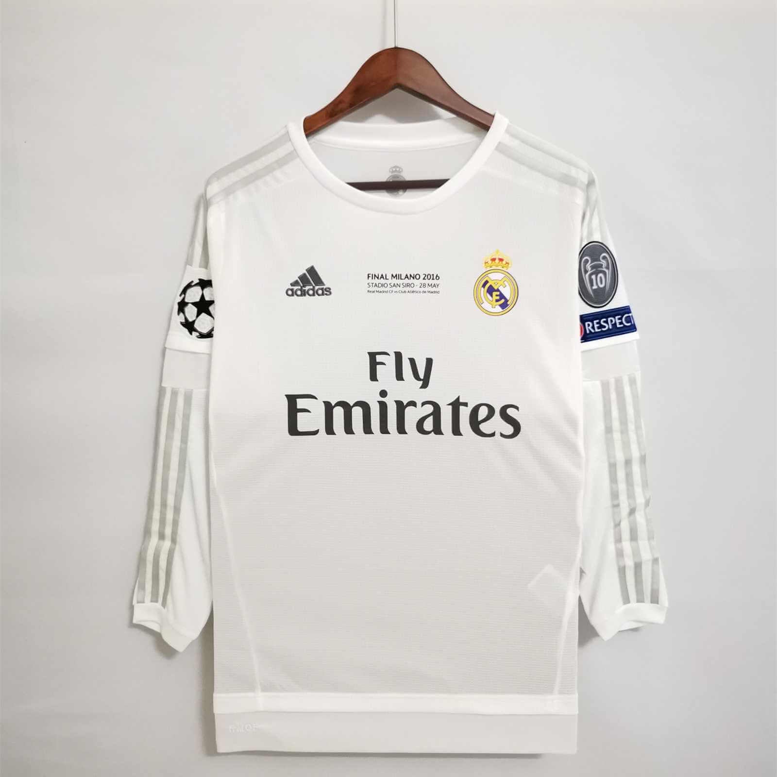 Real Madrid 2015/2016 Home kit -Long sleeve