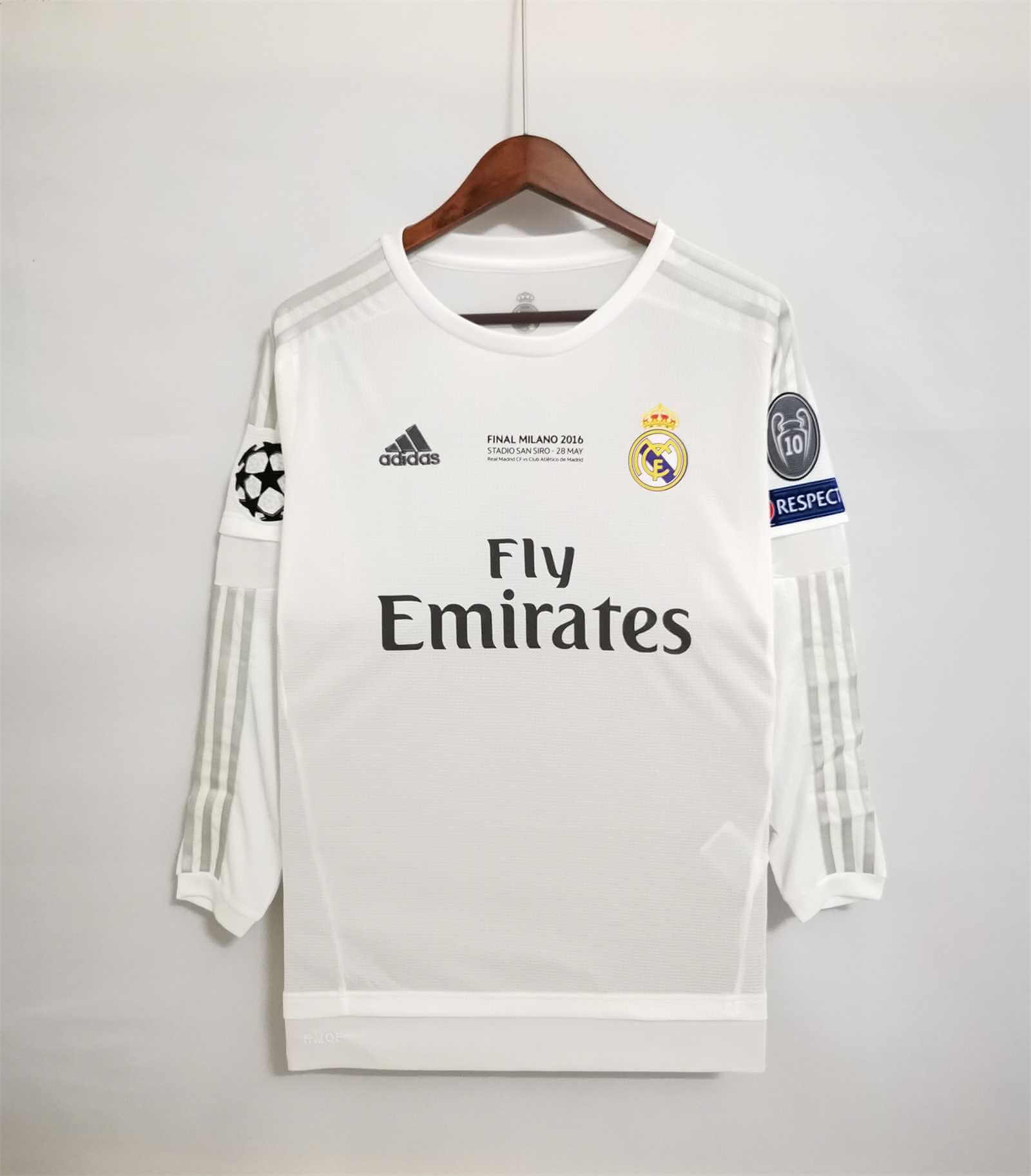 Real Madrid 2015/2016 Home kit -Long sleeve