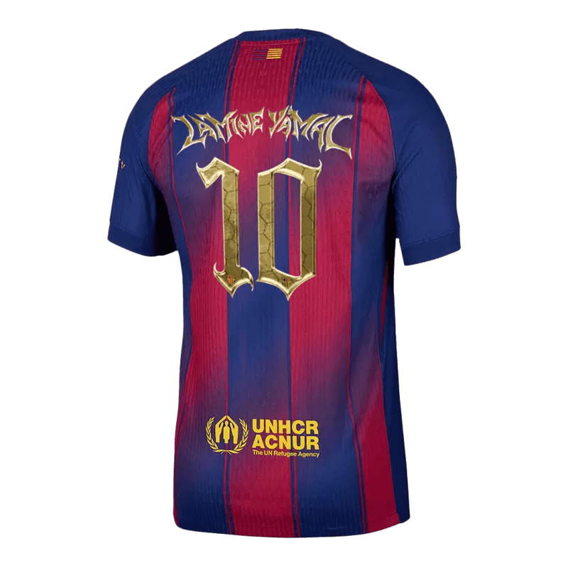Barcelona LAMINE YAMAL #10 Kopa Trophy Edition Home Custom Player Version Soccer Jersey 2025/26