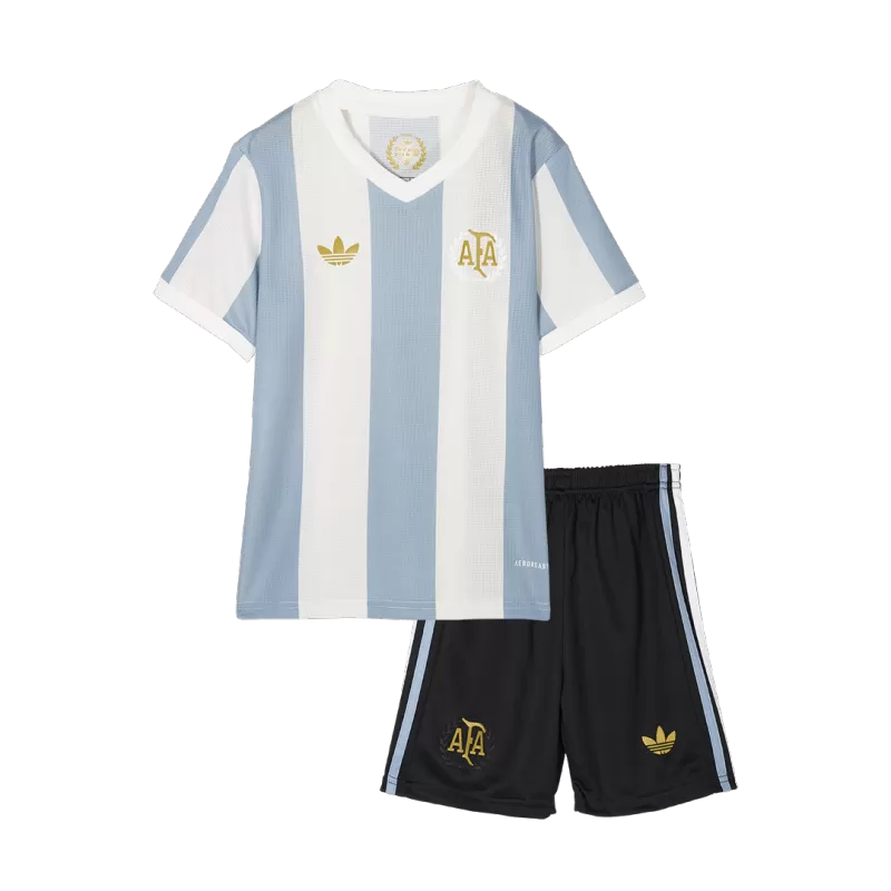 Argentina Soccer Jersey Kit 2024 Kids(Jersey+Shorts) - 50th Anniversary