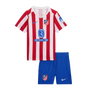 Atletico Madrid Home Soccer Jersey Kit 2025/26 Kids(Jersey+Shorts)
