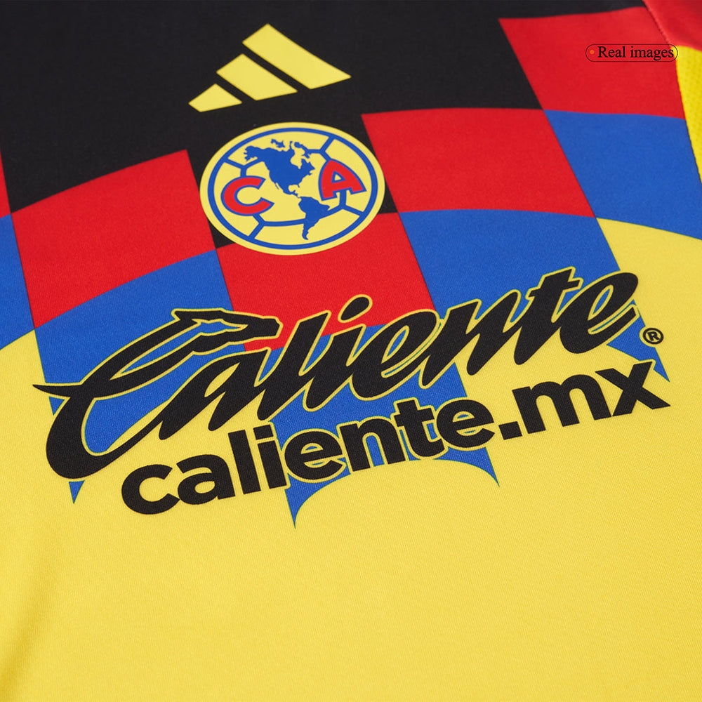 Club America Home Soccer Jersey Kit 2025/26 Kids(Jersey+Shorts)