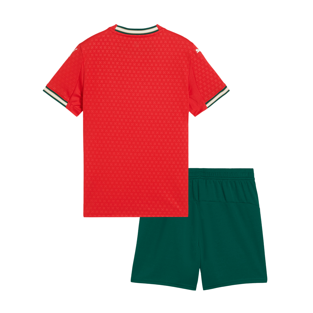 Portugal Home Soccer Jersey Kit 2025 Kids(Jersey+Shorts)