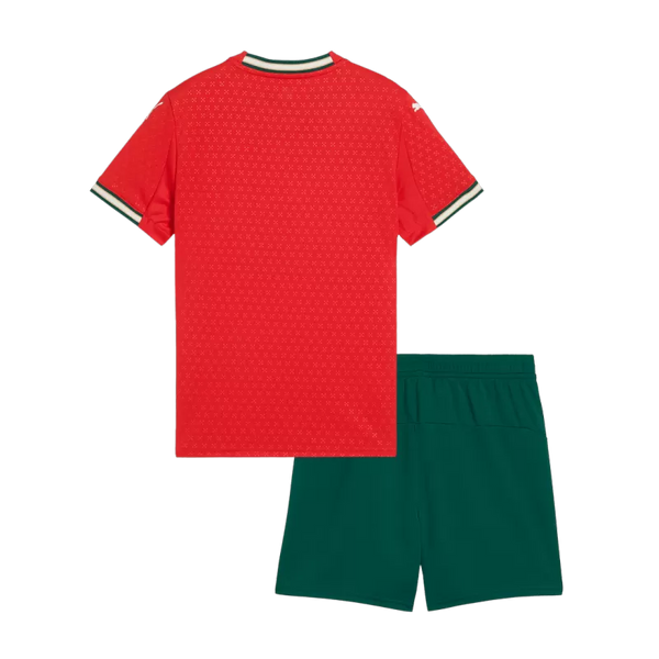 Portugal Home Soccer Jersey Kit 2025 Kids(Jersey+Shorts)