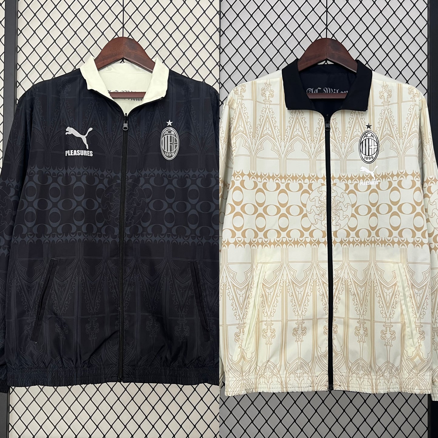 Ac Milan X Pleasures Reversible Coat