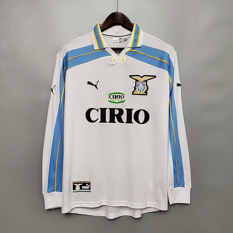 SS Lazio 1999/2000 Centenary Home Kit – Long Sleeve