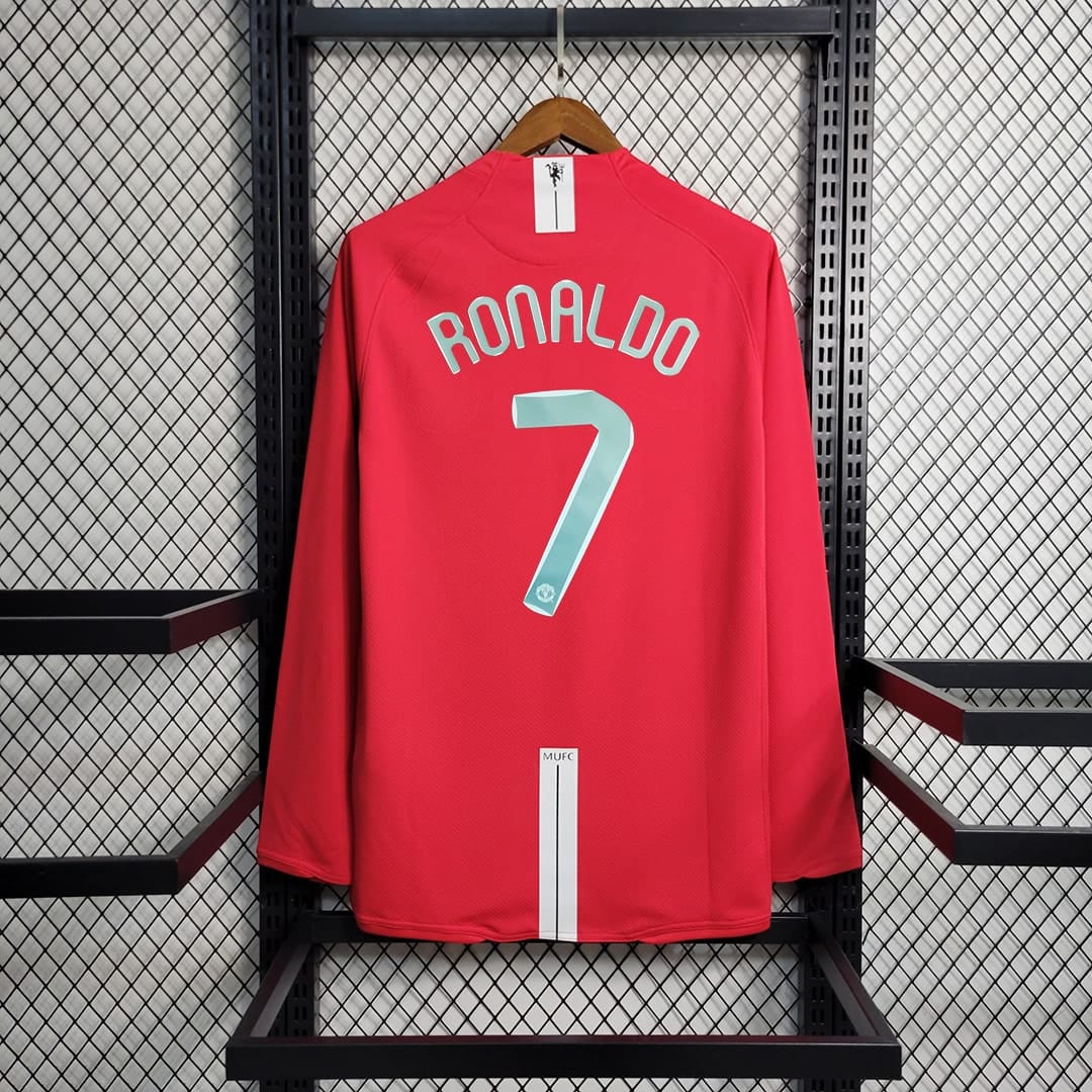 Manchester United 2007/2008 Champions League Final Kit – Long sleeve