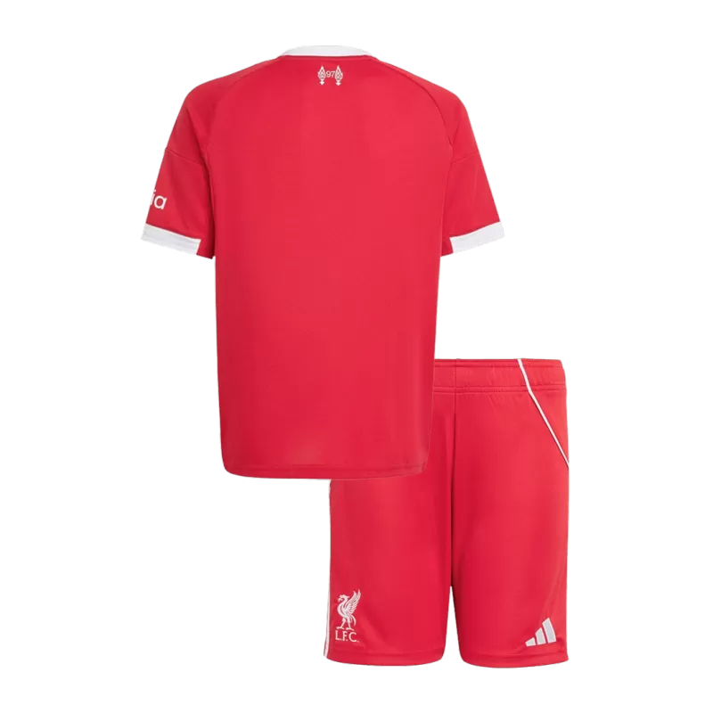 Liverpool Home Soccer Jersey Kit 2025/26 Kids(Jersey+Shorts)